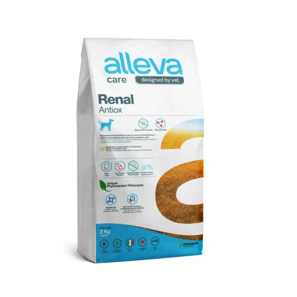 Croquettes Alleva Care Renal Antiox chien adulte 2kg