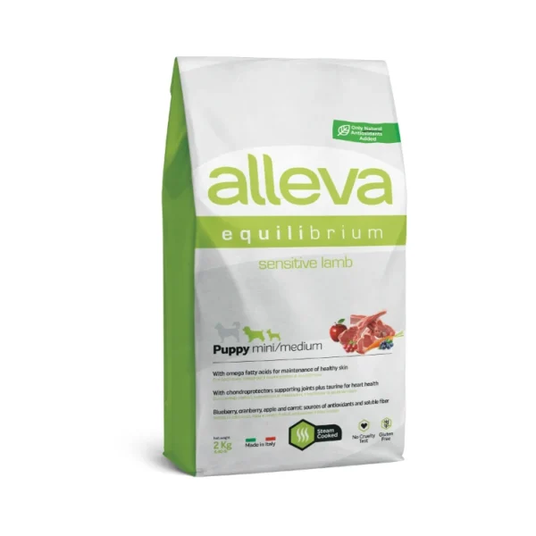 Hrana Za Kucheta Alleva Equilibrium Sensitive Puppy Minimedium S Agneshko 2 Kg