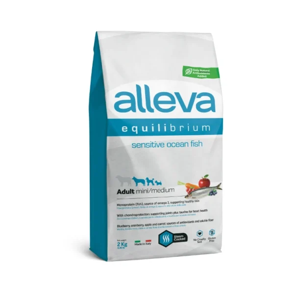 Hrana Za Kucheta Alleva Equilibrium Sensitive Adult Minimedium S Okeanska Riba 2 Kg