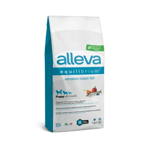 Hrana Za Kucheta Alleva Equilibrium Sensitive Puppy All Breeds S Okeanska Riba 12 Kg