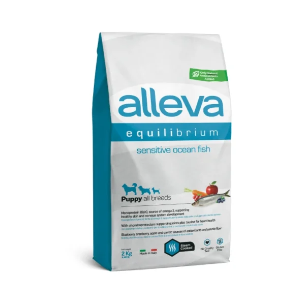 Hrana Za Kucheta Alleva Equilibrium Sensitive Puppy All Breeds S Okeanska Riba 2 Kg
