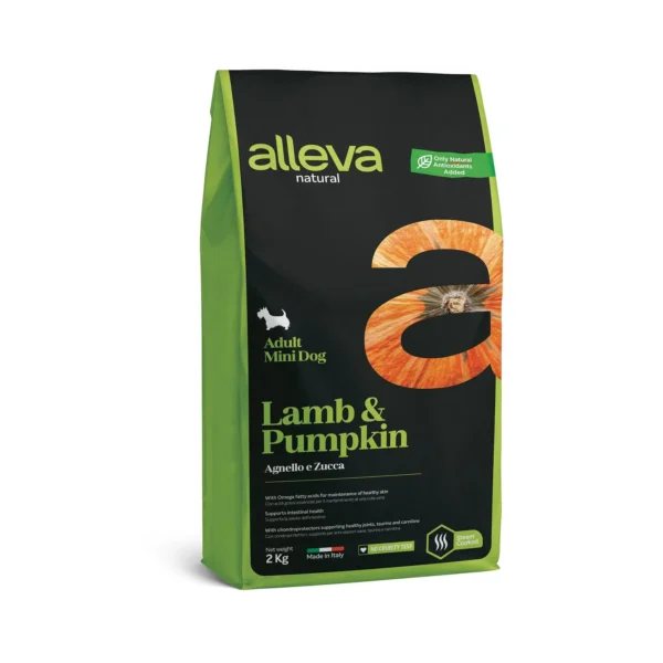 Hrana Za Kucheta Alleva Natural Adult Mini S Agneshko I Tikva 2kg