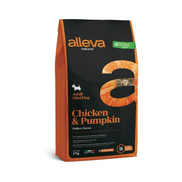 Hrana Za Kucheta Alleva Natural Adult Mini S Pile I Tikva 2 Kg