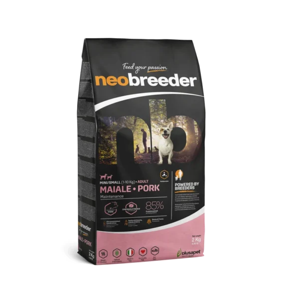 Croquettes Neobreeder Porc chien adulte mini 2kg