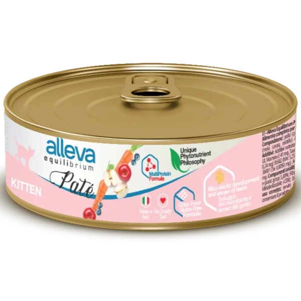 Pâté humide Equilibrium pour chatons stérilisés (poulet) | 85 gr